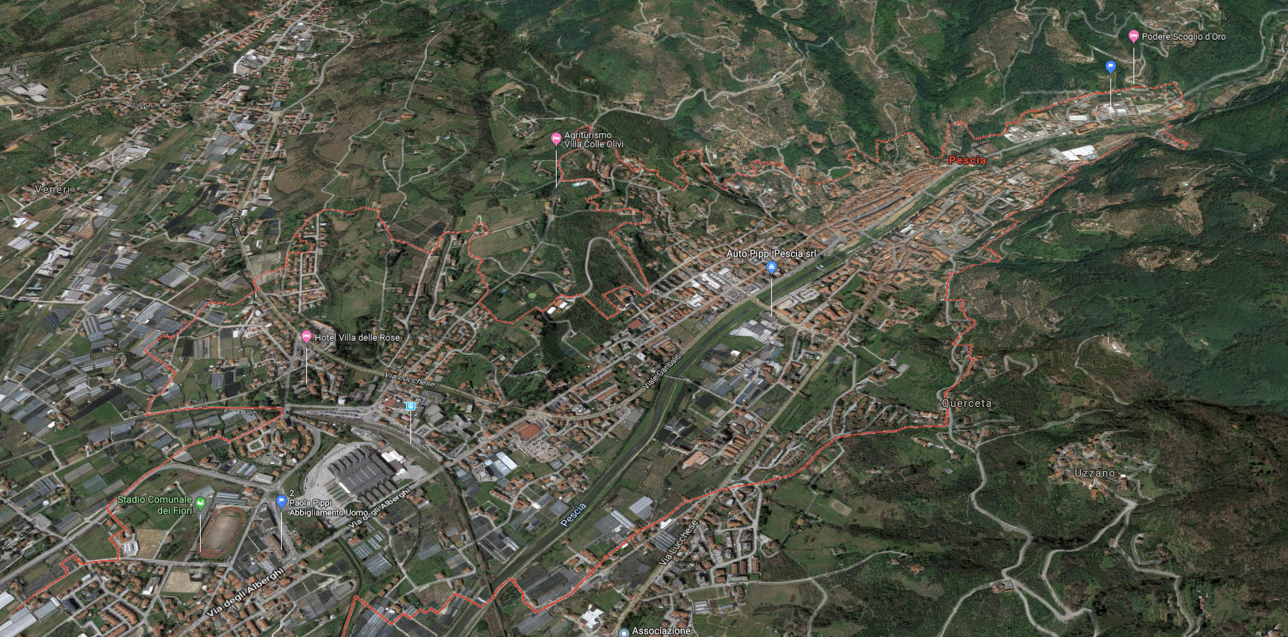 mappa pescia